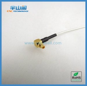 MMCX right angle 047 semi-flexible RF coaxial cable assembly