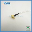 MCX right angle 047 semi-flexible RF coaxial cable assembly